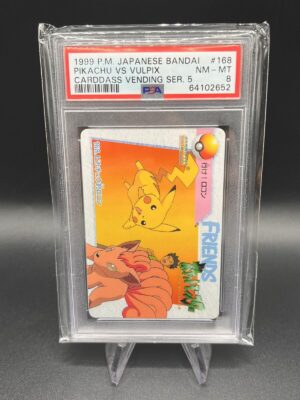 Pokemon Card Pikachu Vs Vulpix Cardass Vending Serie 5 Japanese PSA 8