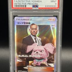 Carte Pokemon Detective Yoshida 025/024 FA Sun And Moon Detective Pikachu PSA 9