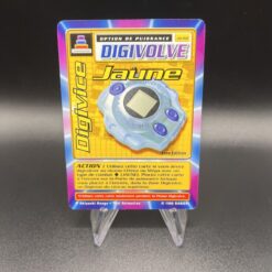 Carte Digimon DIGIVICE JAUNE OPTION DE PUISSANCE JD-62 FR BANDAI 1999 Exc ++