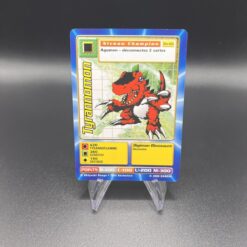 Carte Digimon Tyrannomon Bo-66 Niveau Champion Bandai 2000 FR TBE ++