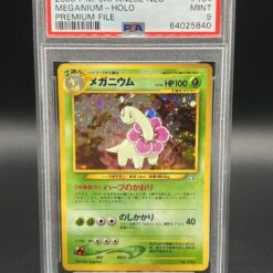 PSA 9 Meganium Holo Pokemon Card Neo Genesis Premium File No. 154 MINT Japanese