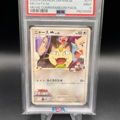 Pokemon Card Rocket's Meowth M 017/022 Movie Commemoration Promo PSA 9 MINT