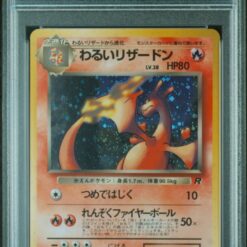 Carte Pokemon Dracaufeu Obscur Holo Set Rocket PSA 9