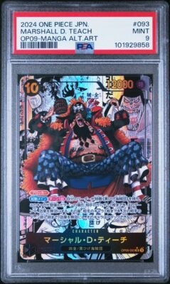 Carte One Piece Marshall.D.Teach OP09-093 SR V4 PSA 9