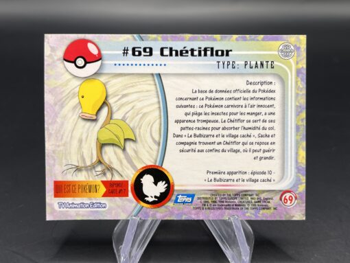 Carte Pokemon Chetiflor #69 Topps TV Animation Edition – Image 2