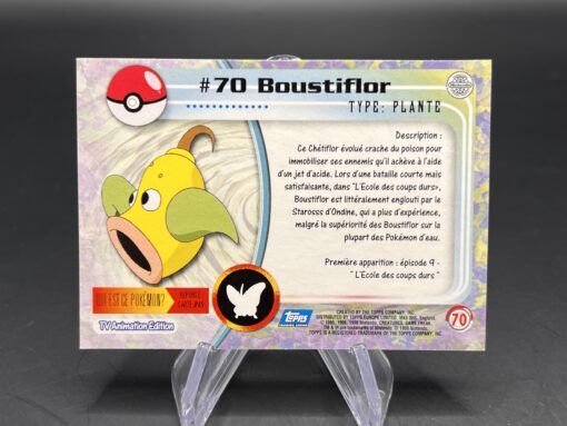 Carte Pokemon Boustiflor #70 Topps TV Animation Edition – Image 2