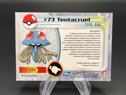 Carte Pokemon Tentacruel #73 Topps TV Animation Edition – Image 2
