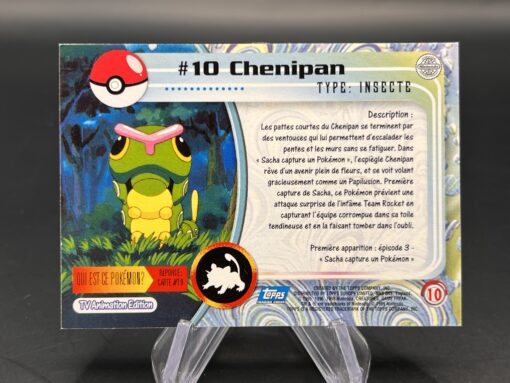 Carte Pokemon Chenipan #10 Topps TV Animation Edition – Image 2