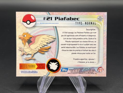 Carte Pokemon Piafabec #21 Topps TV Animation Edition – Image 2