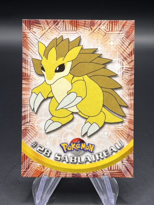 Carte Pokemon Sablaireau #28 Topps TV Animation Edition
