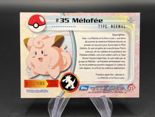 Carte Pokemon Melofee #35 Topps TV Animation Edition – Image 2
