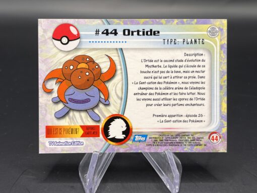 Carte Pokemon Ortide #44 Topps TV Animation Edition – Image 2