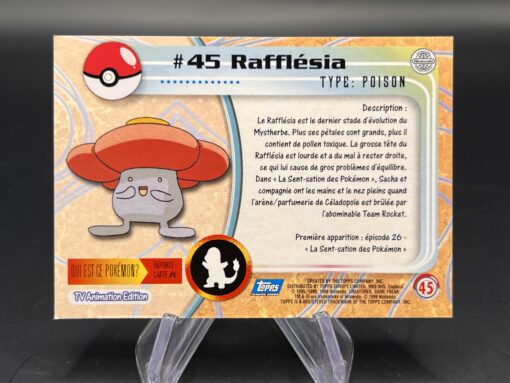 Carte Pokemon Rafflesia #45 Topps TV Animation Edition – Image 2