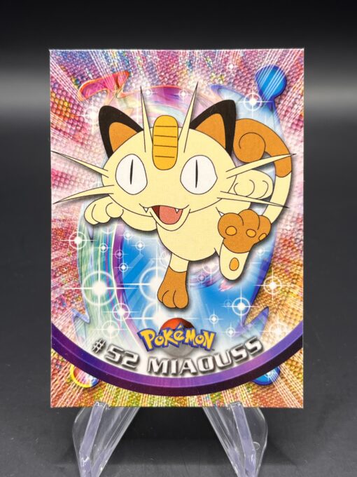 Carte Pokemon Miaouss #52 Topps TV Animation Edition