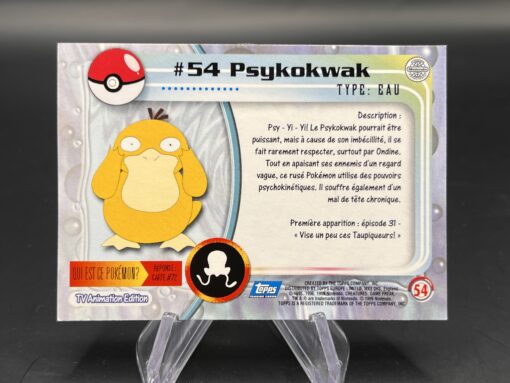 Carte Pokemon Psykokwak #54 Topps TV Animation Edition – Image 2
