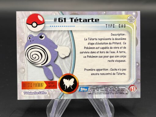 Carte Pokemon Tetarte #61 Topps TV Animation Edition – Image 2