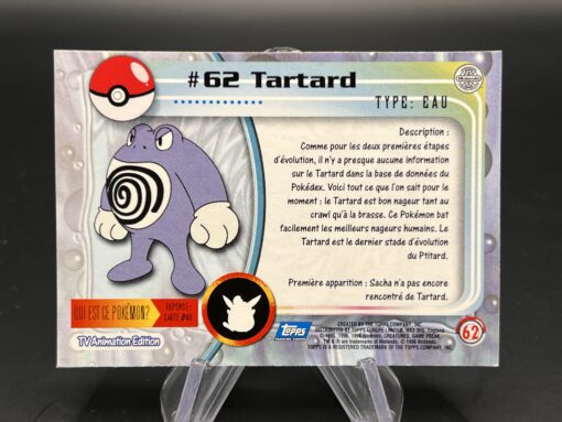 Carte Pokemon Tartard #62 Topps TV Animation Edition – Image 2