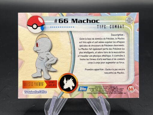 Carte Pokemon Machoc #66 Topps TV Animation Edition – Image 2