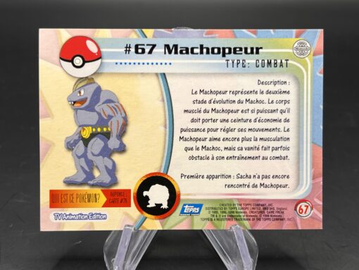 Carte Pokemon Machopeur #67 Topps TV Animation Edition – Image 2